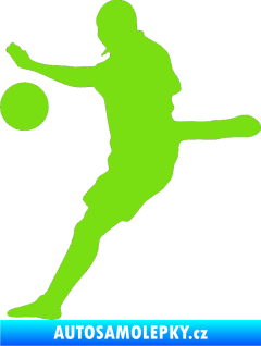 Samolepka Fotbalista 022 levá zelená kawasaki