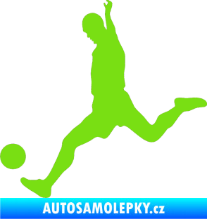 Samolepka Fotbalista 023 levá zelená kawasaki