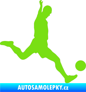 Samolepka Fotbalista 023 pravá zelená kawasaki