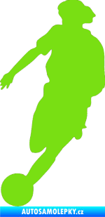 Samolepka Fotbalista 027 levá zelená kawasaki
