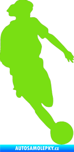 Samolepka Fotbalista 027 pravá zelená kawasaki