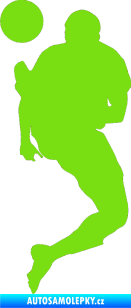 Samolepka Fotbalista 033 levá zelená kawasaki