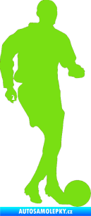 Samolepka Fotbalista 035 pravá zelená kawasaki