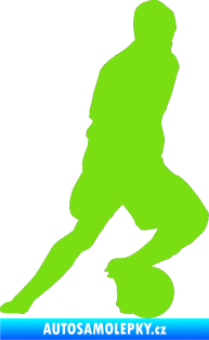 Samolepka Fotbalista 036 pravá zelená kawasaki