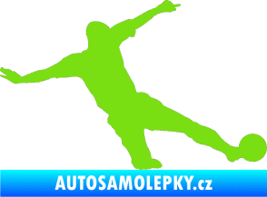 Samolepka Fotbalista 037 pravá zelená kawasaki