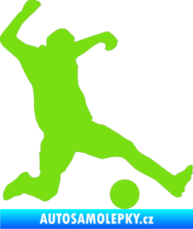 Samolepka Fotbalista 039 pravá zelená kawasaki