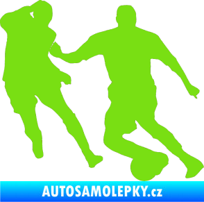 Samolepka Fotbalista 045 pravá zelená kawasaki