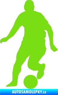 Samolepka Fotbalista 046 levá zelená kawasaki