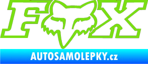 Samolepka Fox 001 zelená kawasaki