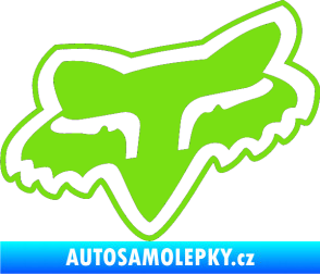 Samolepka Fox 003 zelená kawasaki