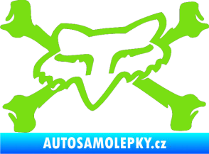 Samolepka Fox 004 zelená kawasaki
