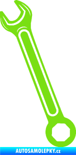 Samolepka Francouzský klíč levá zelená kawasaki