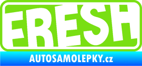 Samolepka Fresh 002  zelená kawasaki