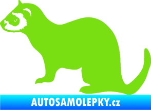 Samolepka Fretka 001 levá zelená kawasaki
