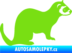 Samolepka Fretka 001 pravá zelená kawasaki