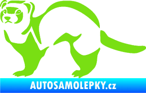 Samolepka Fretka 002 levá zelená kawasaki