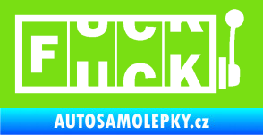 Samolepka Fuck kasino zelená kawasaki