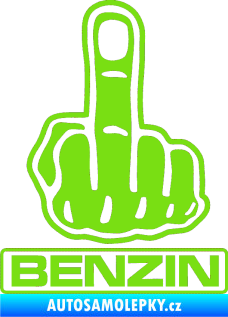Samolepka Fuck off benzín zelená kawasaki