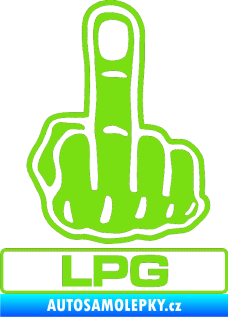 Samolepka Fuck off LPG zelená kawasaki