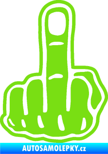 Samolepka Fuck off pravá zelená kawasaki