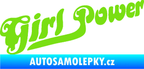 Samolepka Girl Power nápis zelená kawasaki