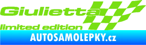Samolepka Giulietta limited edition pravá zelená kawasaki