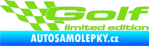 Samolepka Golf limited edition levá zelená kawasaki