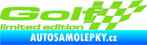 Samolepka Golf limited edition pravá zelená kawasaki