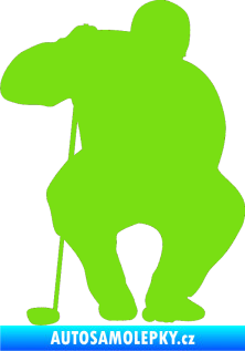 Samolepka Golfista 006 levá zelená kawasaki