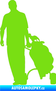 Samolepka Golfista 009 levá zelená kawasaki