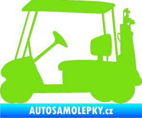 Samolepka Golfista 012 levá vozík zelená kawasaki