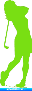 Samolepka Golfistka 015 levá zelená kawasaki