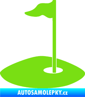 Samolepka Golfová jamka 001 pravá zelená kawasaki