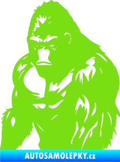 Samolepka Gorila 004 levá zelená kawasaki