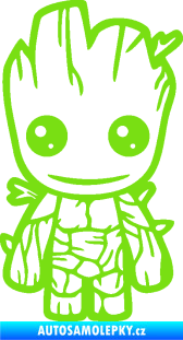 Samolepka Groot 002 levá baby zelená kawasaki