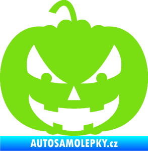 Samolepka Halloween 016 levá dýně zelená kawasaki