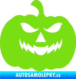 Samolepka Halloween 018 pravá dýně zelená kawasaki