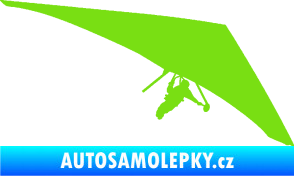 Samolepka Hang Glider 001 pravá rogalo zelená kawasaki
