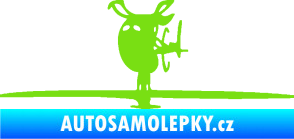 Samolepka Helikoptéra model 001 levá zelená kawasaki