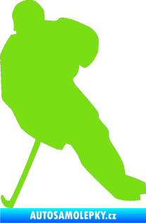 Samolepka Hokejista 003 levá zelená kawasaki