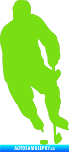 Samolepka Hokejista 004 pravá zelená kawasaki
