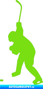 Samolepka Hokejista 006 levá zelená kawasaki