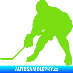 Samolepka Hokejista 016 levá zelená kawasaki