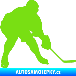 Samolepka Hokejista 016 pravá zelená kawasaki
