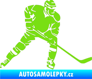 Samolepka Hokejista 026 pravá zelená kawasaki