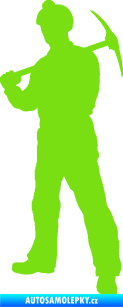 Samolepka Horník 001 levá zelená kawasaki