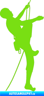 Samolepka Horolezec 001 pravá zelená kawasaki