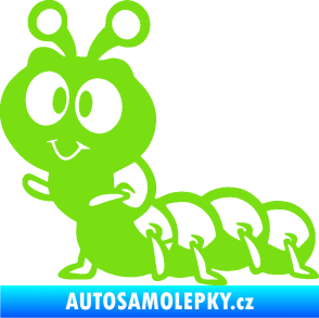 Samolepka Housenka 002 levá zelená kawasaki