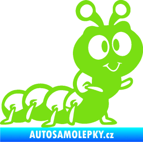 Samolepka Housenka 002 pravá zelená kawasaki