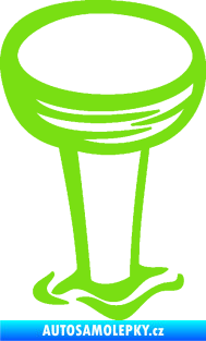 Samolepka Hřebík 001 levá zatlučený zelená kawasaki